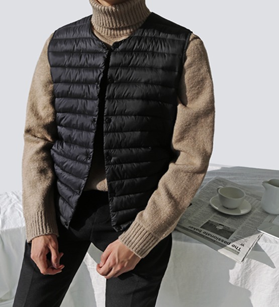 Gloy padding vest (4color)