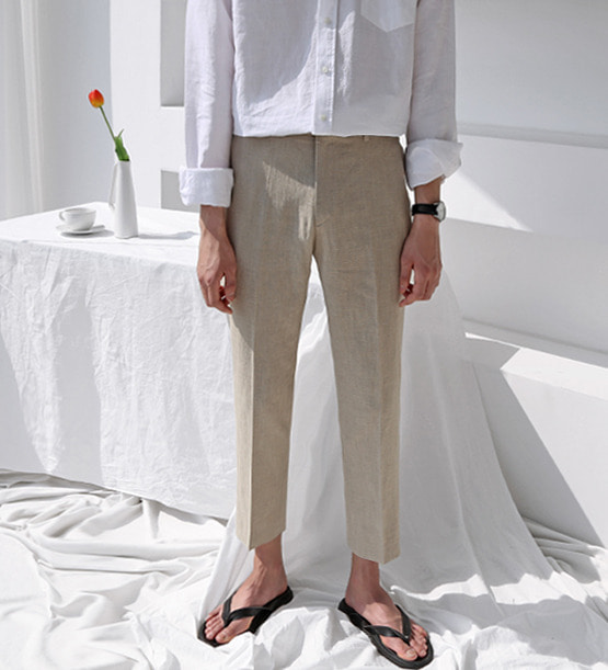 Zane Sand linen pants (3color)