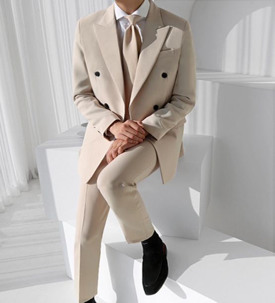 Benz Double cream suit (1color)