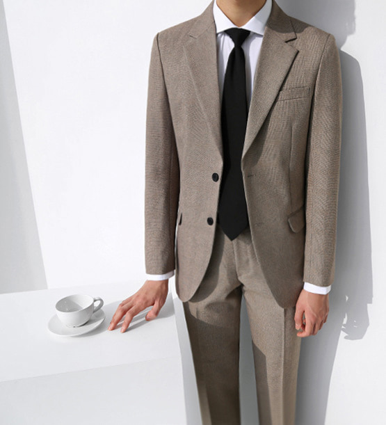 Shine beige suit (1color)