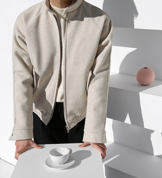 세일상품 (교환,반품불가) Bell wool ziper jacket (3color)