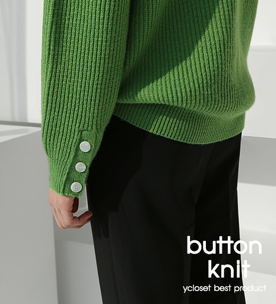 Sleeve open round knit (4color)