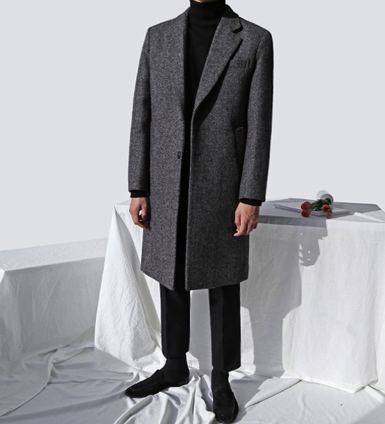 Premium Herringbone coat (2color) (wool 70%)
