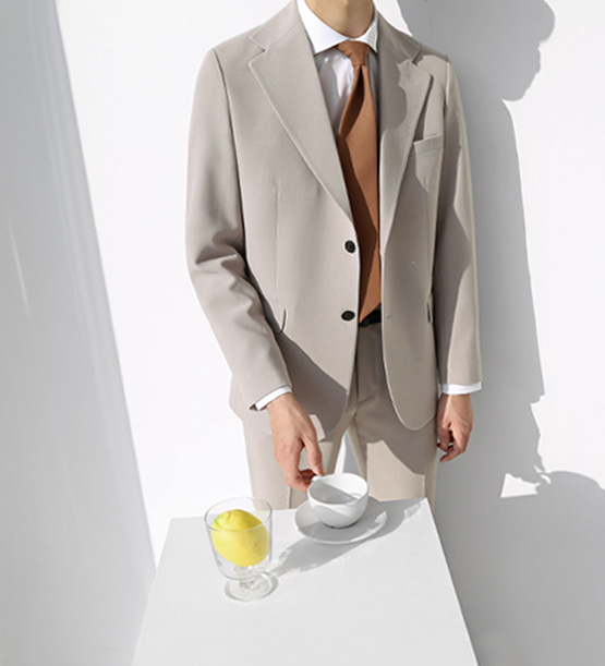 Dayz Cotton span cream suit (1color)