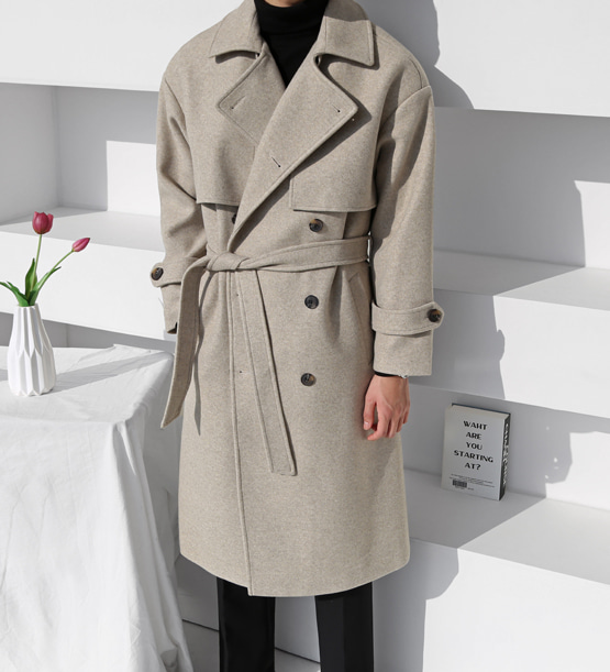 Nose wool trench coat (5color)