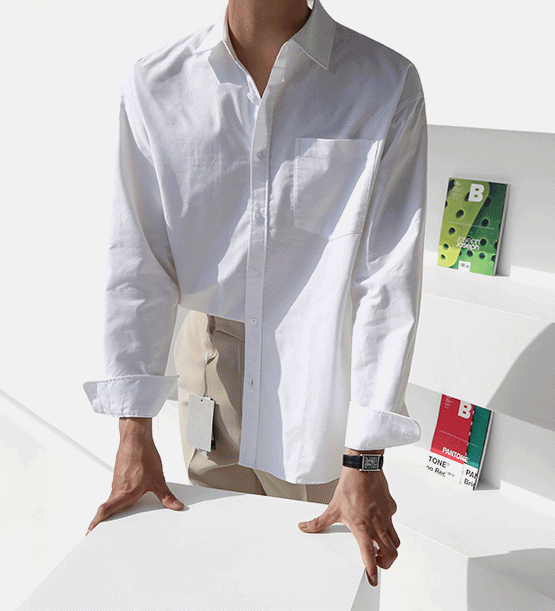 Taevy oxford semi overfit shirt