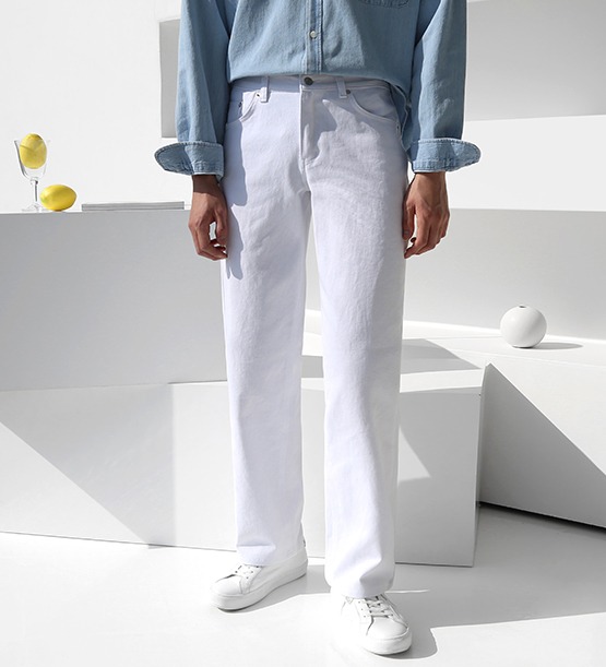 Clean cotton pants (2color)