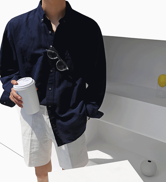 Dobay linen semi overfit shirt(8color)