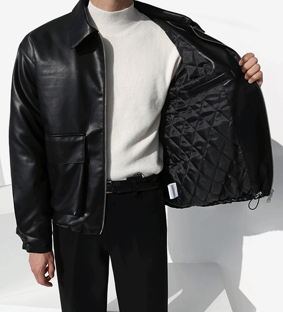 Sebin winter leather JK (2color)