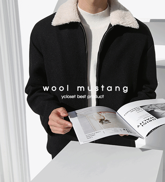 Ruel wool kara mustang jacket (3color)