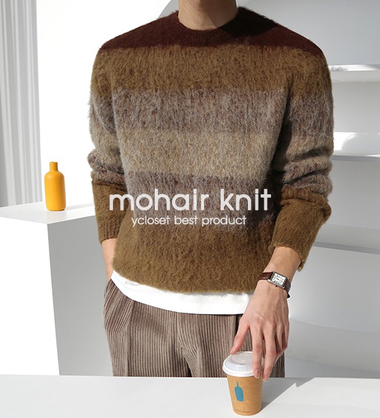 Sign mohair gradation knit (2color)