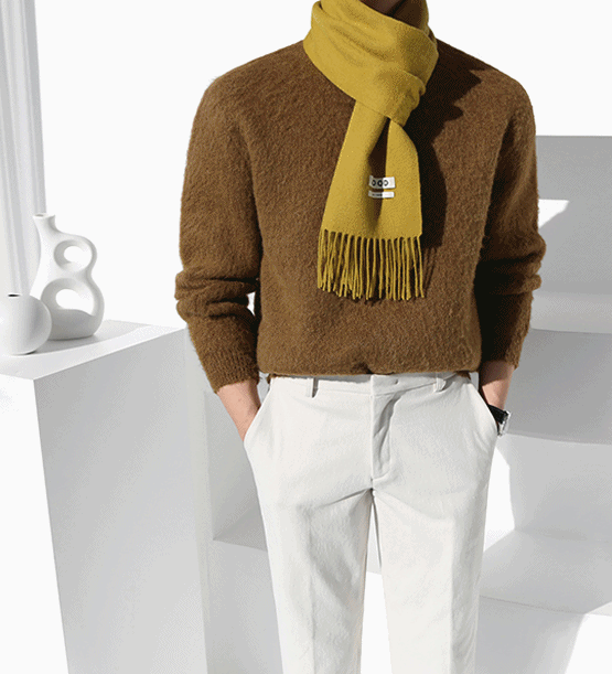 Oveize mohair round knit(5color)
