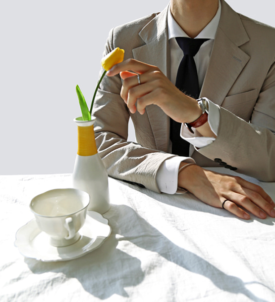 Netural linen beige suit (1color)