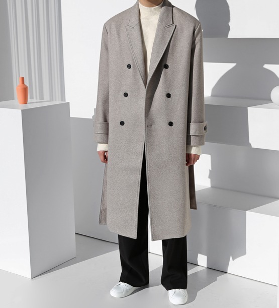 Custom wool double coat (3color)