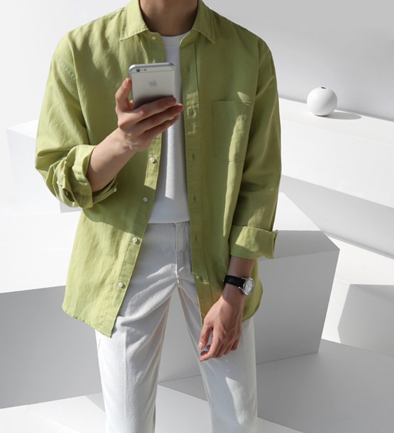 Capri linen standard shirt (5color)
