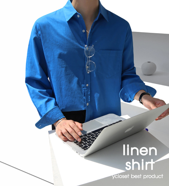 Batia semi overfit linen shirt (5color)