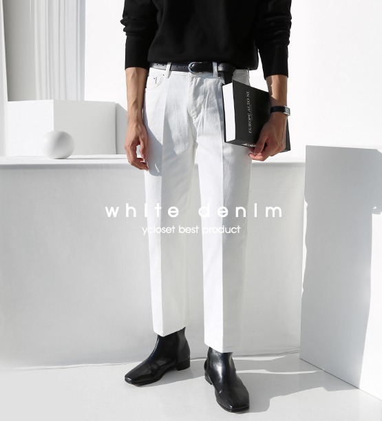 Clark straight white pants (1color)